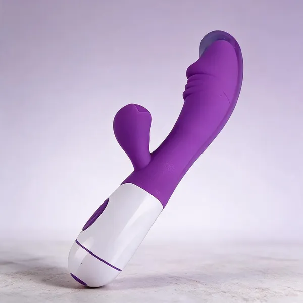 Blue_Silicone_Rabbit_Vibrator_With_Clitoral_Stimulator_For_Women