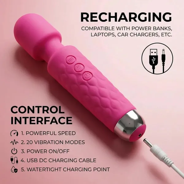 Pink_Silicone_Personal_Massager_For_Women