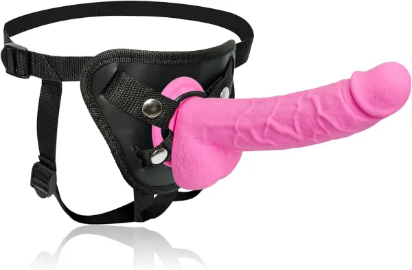 Silicone_Strap-On_Dildo_With_Adjustable_Harness