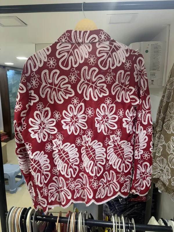 Maroon_Cotton_Relaxed_Floral_Embroidered_Shirt_For_Women