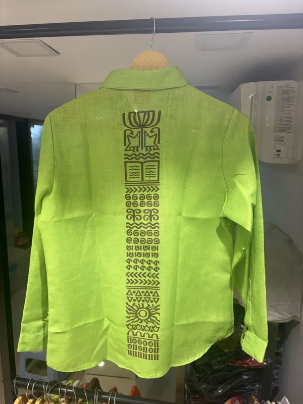 Green_Linen_Cotton_Relaxed_Motif_Print_Shirt_For_Women