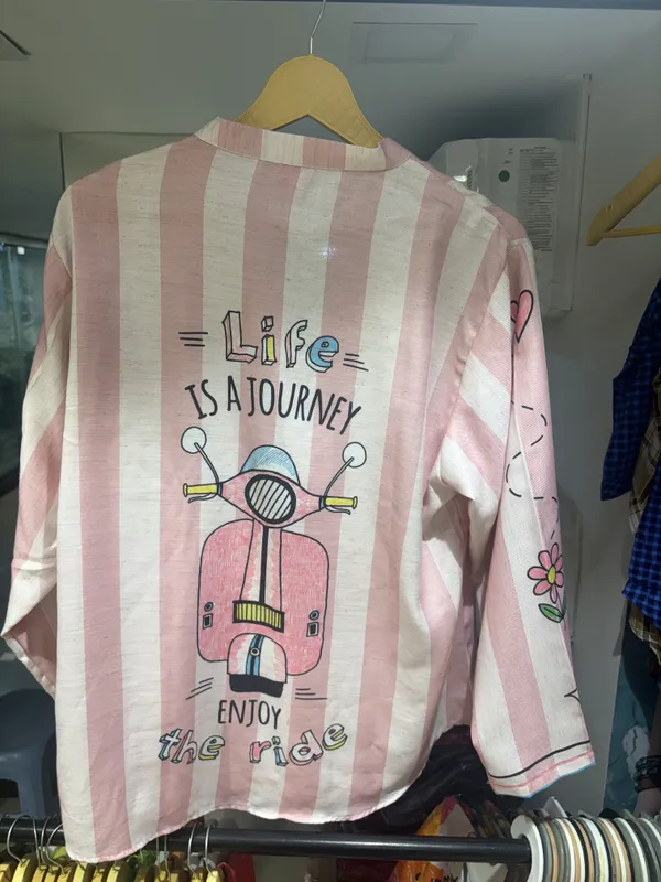Pink_And_White_Linen_Cotton_Relaxed_Striped_Graphic_Shirt_For_Women