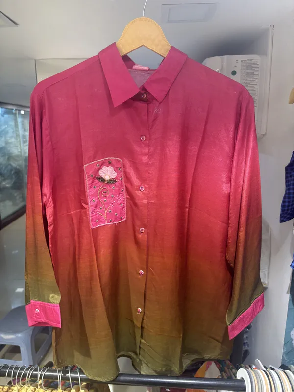 Pink_Crepe_Relaxed_Fit_Gradient_Embroidered_Shirt_For_Women