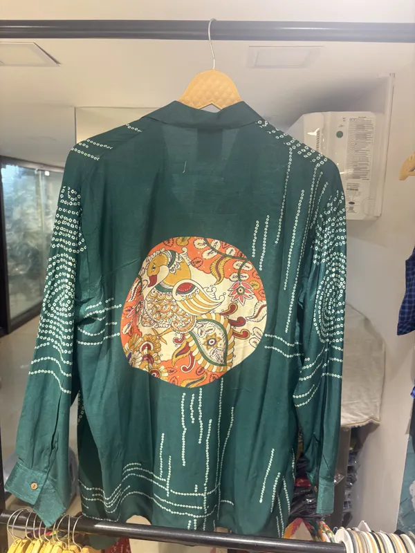 Green_Muslin_Relaxed_Ajrakh_Print_Shirt_For_Women