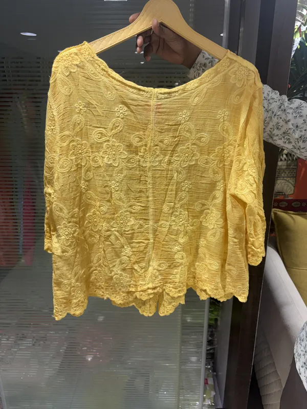 Yellow_Mull_Cotton_Relaxed_Floral_Embroidered_Shirt_For_Women