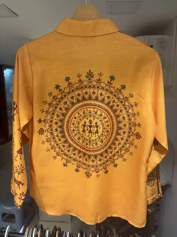 Mustard_Linen_Cotton_Relaxed_Folk_Art_Print_Shirt_For_Women
