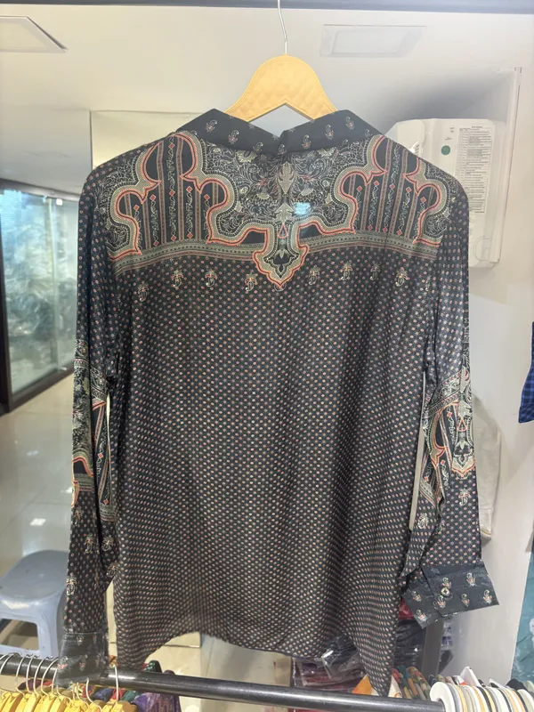 Black_Muslin_Relaxed_Ajrakh_Print_Shirt_For_Women