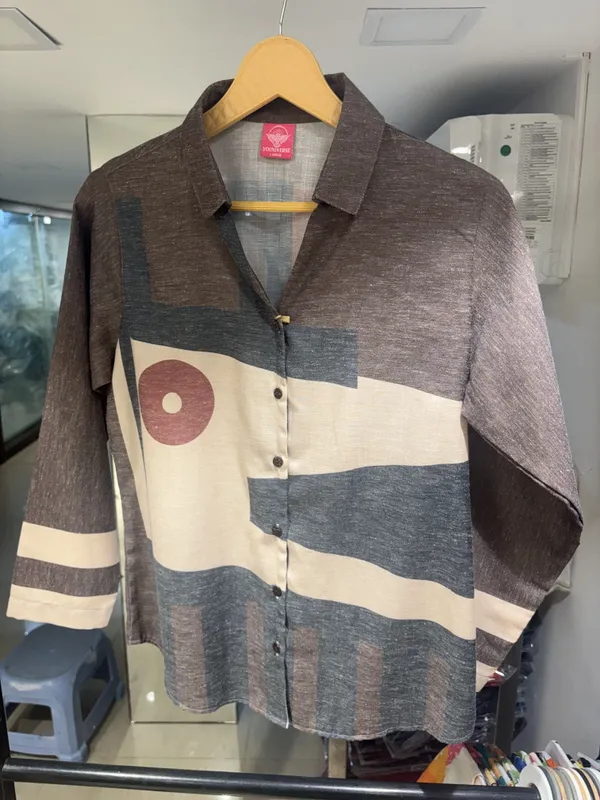 Grey_Linen-Cotton_Relaxed_Fit_Abstract_Print_Shirt_For_Women