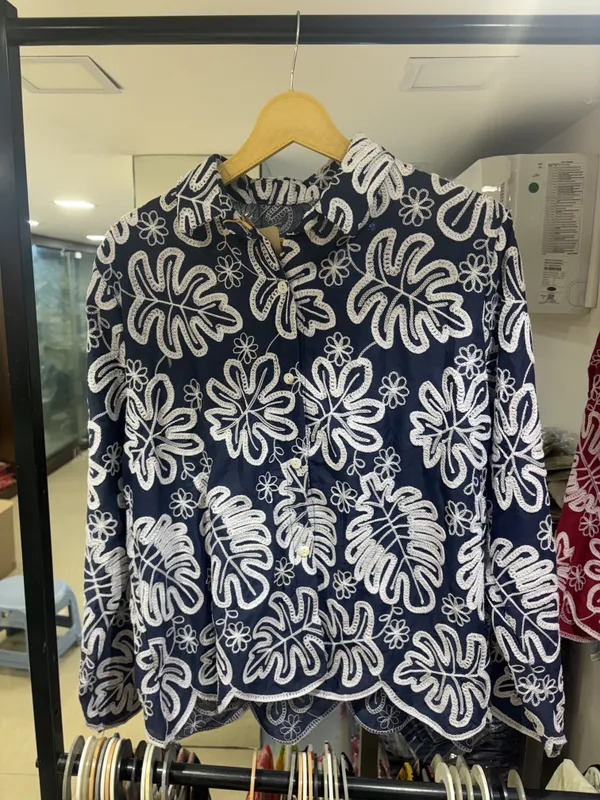 Navy_Blue_Cotton_Relaxed_Floral_Embroidered_Shirt_For_Women