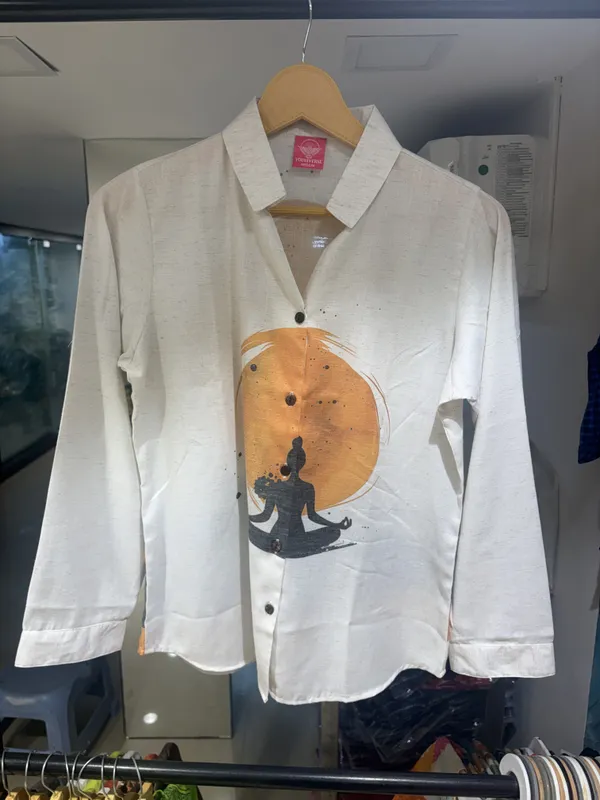 White_Linen-Cotton_Relaxed_Fit_Meditation_Graphic_Print_Shirt_For_Women