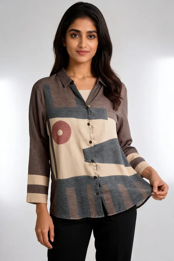 Grey_Linen-Cotton_Relaxed_Fit_Abstract_Print_Shirt_For_Women