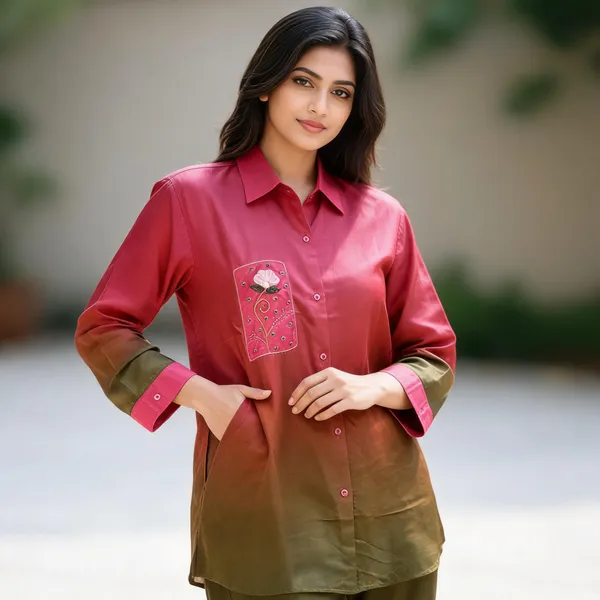 Pink_Crepe_Relaxed_Fit_Gradient_Embroidered_Shirt_For_Women