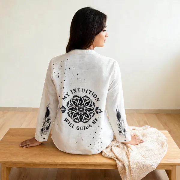 White_Linen_Cotton_Relaxed_Graphic_Print_Shirt_For_Women