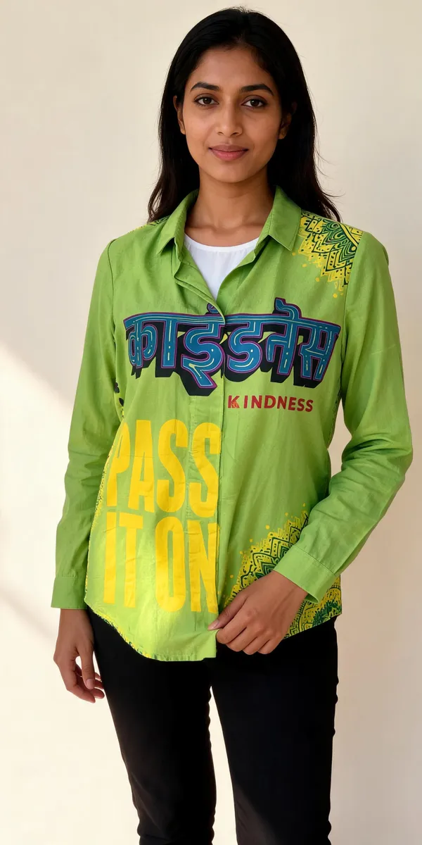 Green_Linen_Cotton_Relaxed_Graphic_Print_Shirt_For_Women