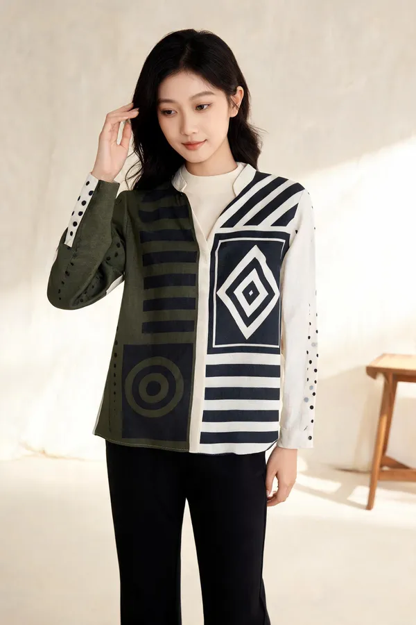 Multicolor_Linen-Cotton_Relaxed_Fit_Geometric_Print_Shirt_For_Women