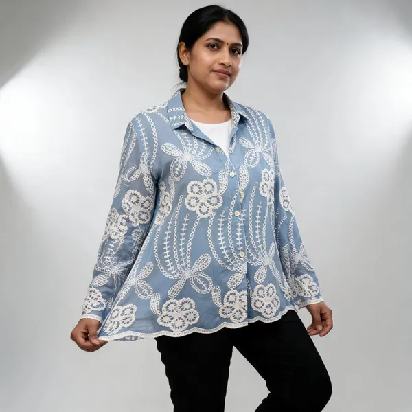 Blue_Cotton_Relaxed_Fit_Floral_Embroidered_Shirt_For_Women