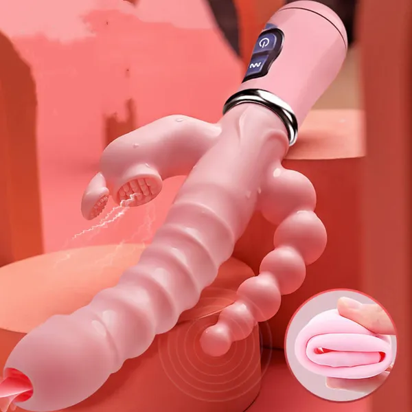 Spallu_Rechargeable_Waterproof_Personal_Massager,_Multi-Speed_Vibration,_Ergonomic_Design,_Pink_Color,_USB_Charging_for_Adults