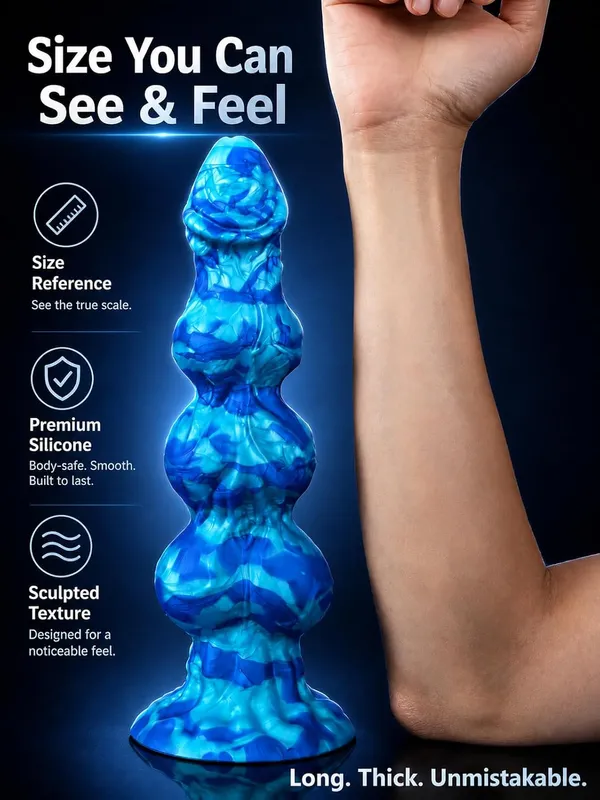 Spallu_Premium_Silicone_3-Knot_Design,_Tapered_Tip,_Durable_Textured_Construction,_Ergonomic_Shape_for_Adults