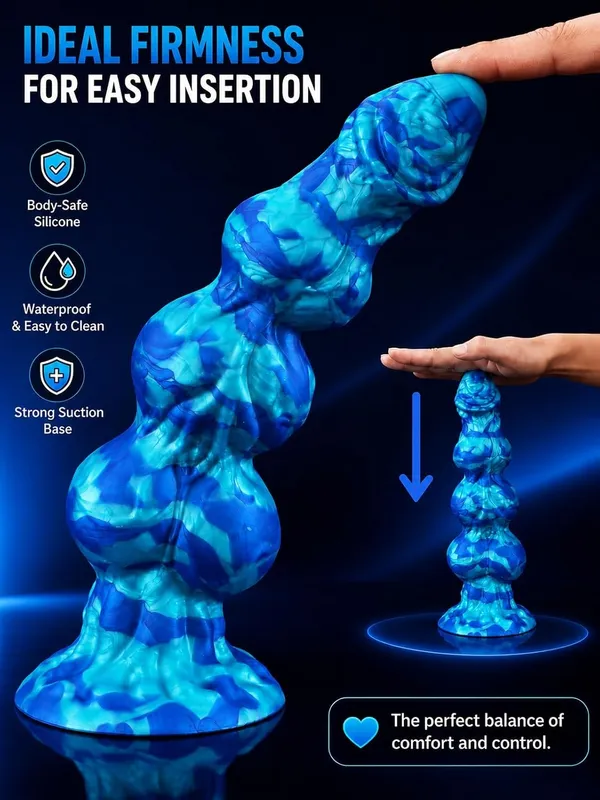 Spallu_Premium_Silicone_3-Knot_Design,_Tapered_Tip,_Durable_Textured_Construction,_Ergonomic_Shape_for_Adults