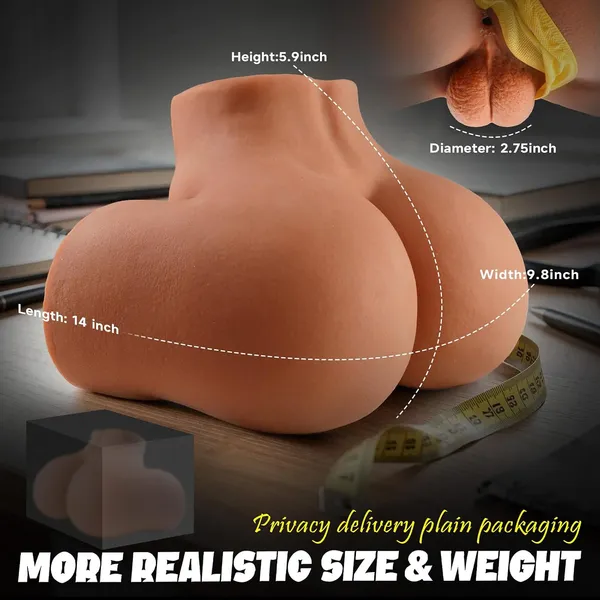 Luvora_Cream_Silicone_Fleshy_Texture_Anal_Toy