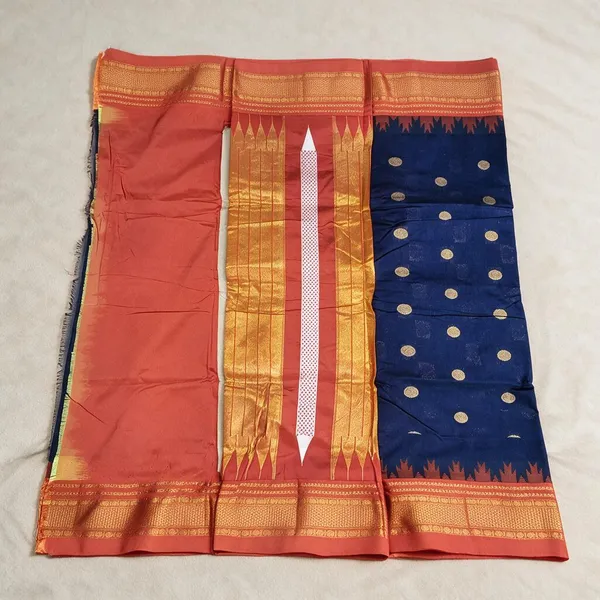 Dark_Blue_Masurai_Cotton_Saree_For_Women