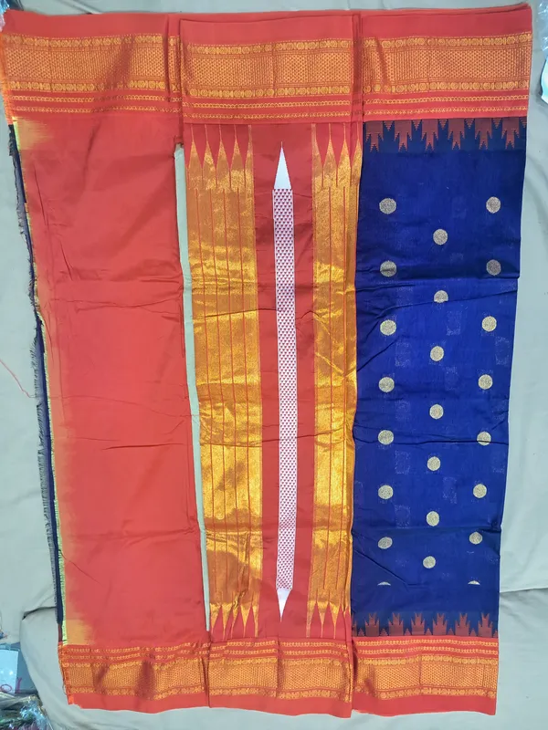 Dark_Blue_Masurai_Cotton_Saree_For_Women