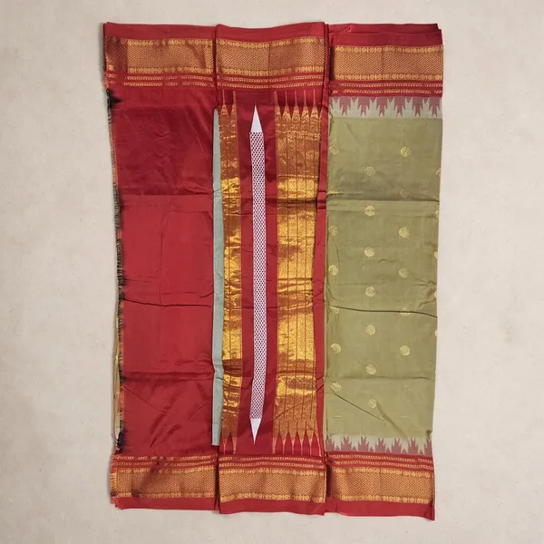 Cream_Masurai_Cotton_Saree_For_Women