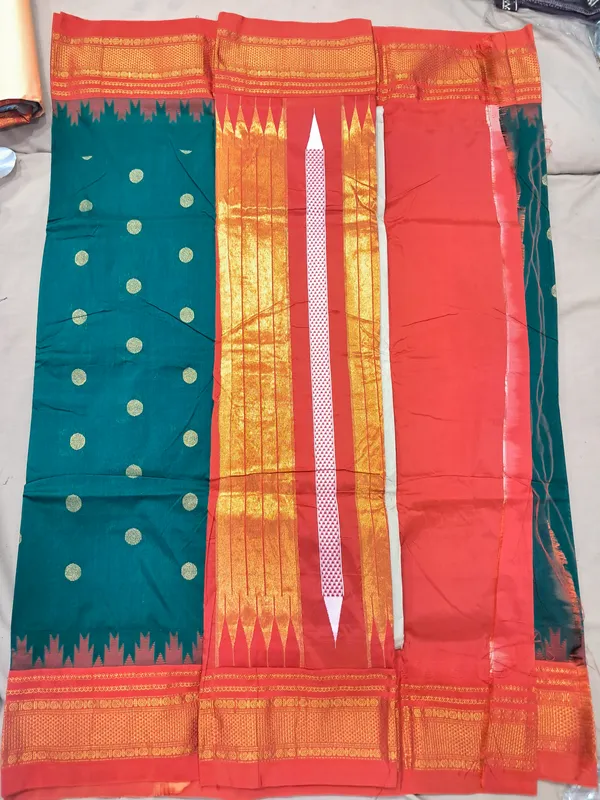 Pure_Ilkal_Teal_Woven_Saree_for_Women