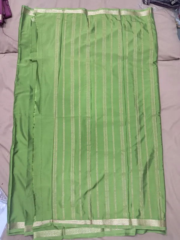 Premium_Crape_Silk_Green_Striped_Saree_for_Women