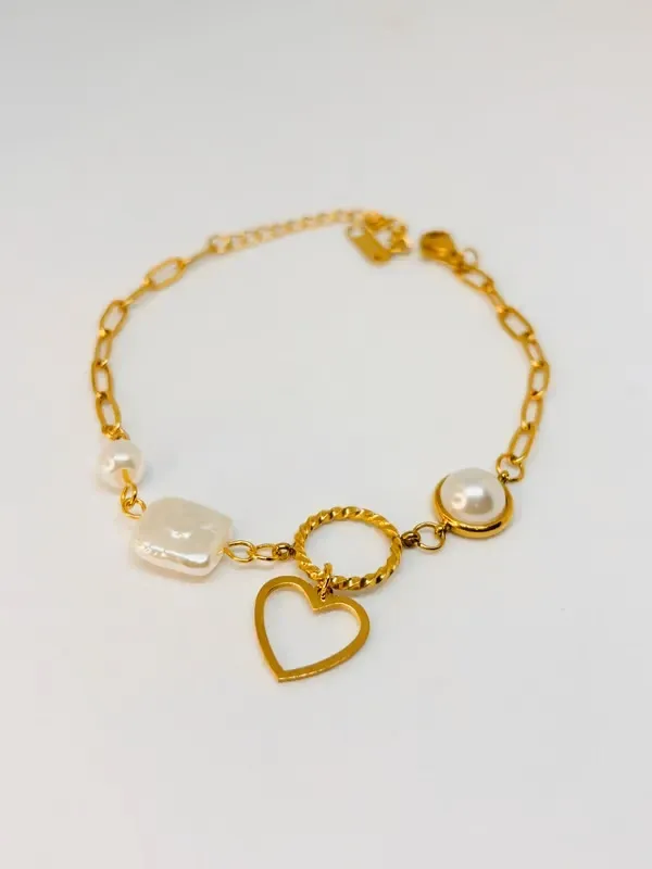 Gold_And_White_Stainless_Steel_Bracelet_For_Women