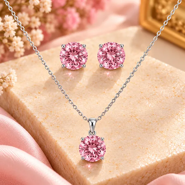 Pink_Copper_And_Crystal_Silver_Pvd_Plated_Necklace_And_Earrings_Set_For_Women