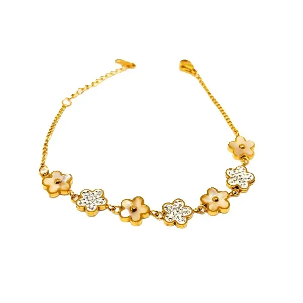 Gold_And_White_Stainless_Steel_Bracelet_For_Women