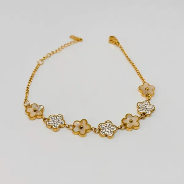 Gold_And_White_Stainless_Steel_Bracelet_For_Women