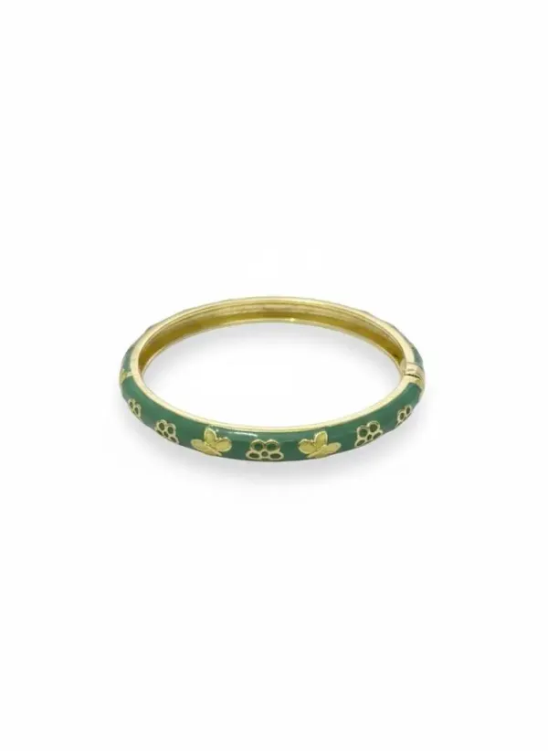 Gold_And_Green_Copper_Bracelet_For_Women