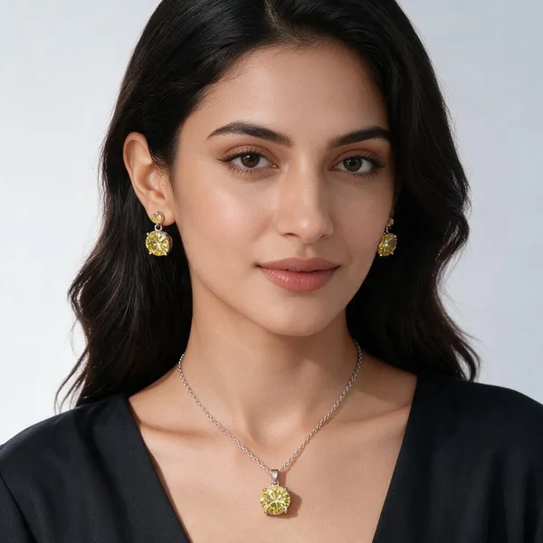 Gold_And_Yellow_Copper_And_Crystal_Silver_Pvd_Plated_Necklace_And_Earrings_Set_For_Women