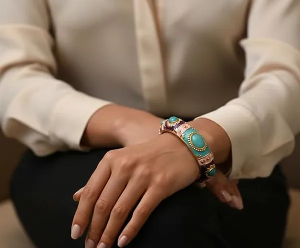 IRAZ_Elegant_Gold-Plated_Colourful_Enamel_Work_Indian_Bangle_Bracelet