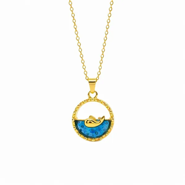 IRAZ_Whale_Ocean_Pendant_Necklace,_Gold-Tone_with_Blue_Enamel