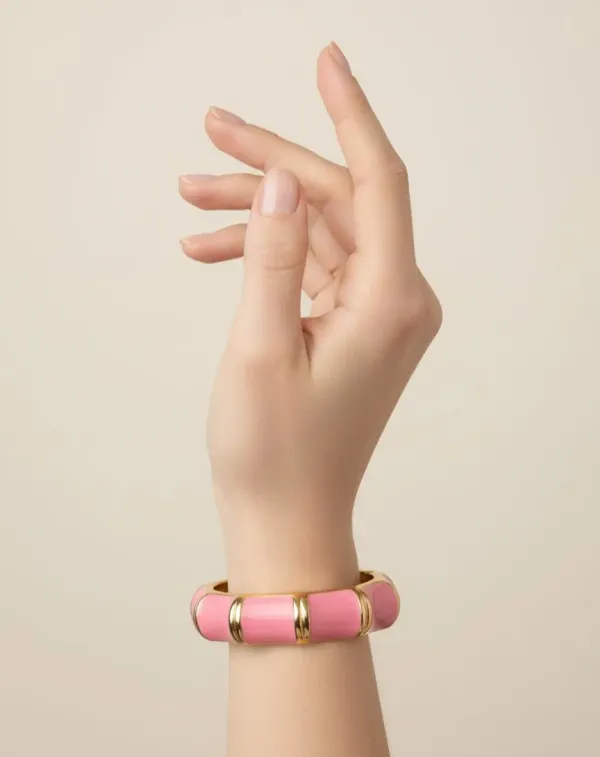 Gold_And_Green_Copper_Bracelet_For_Women