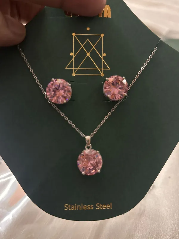 Pink_Copper_And_Crystal_Silver_Pvd_Plated_Necklace_And_Earrings_Set_For_Women