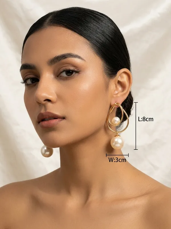Gold_And_White_Stainless_Steel_Earrings_For_Women