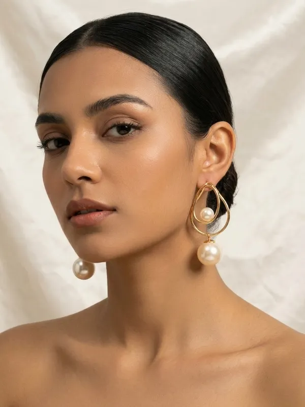 Gold_And_White_Stainless_Steel_Earrings_For_Women