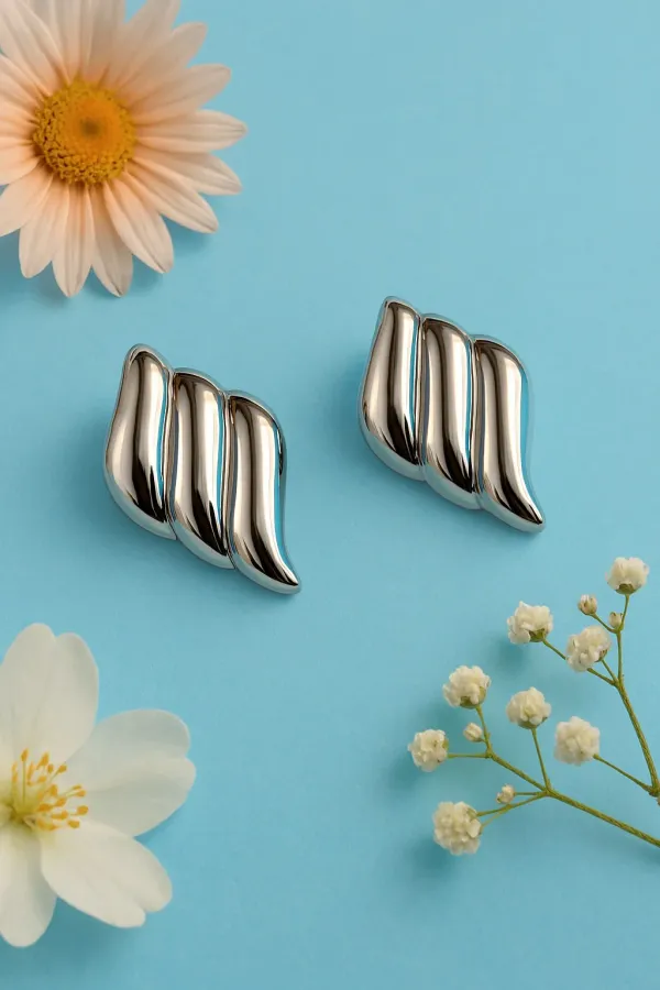 Silver_Stainless_Steel_Earrings_For_Women