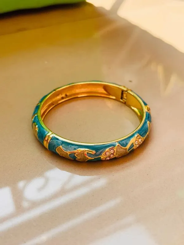 Gold_And_Blue_Copper_Bracelet_For_Women
