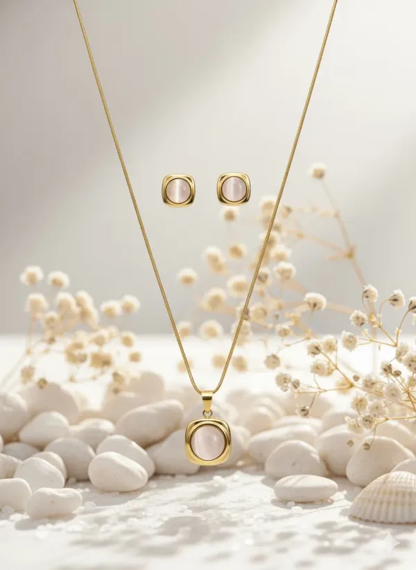 Gold_Stainless_Steel_Necklace_And_Earrings_Set_For_Women