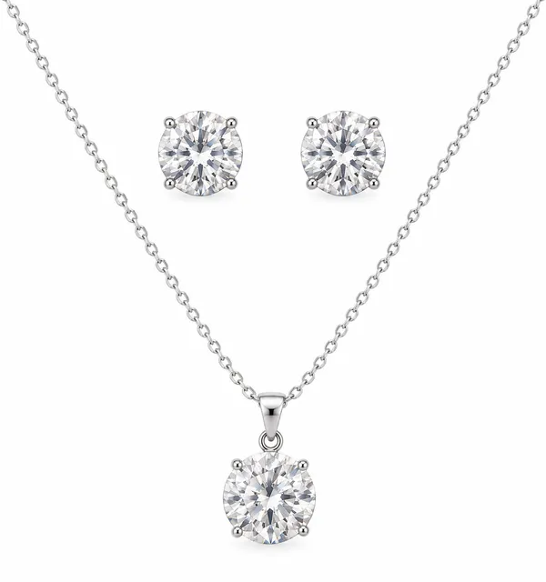 Silver_Copper_And_Crystal_Silver_Pvd_Plated_Necklace_And_Earrings_Set_For_Women