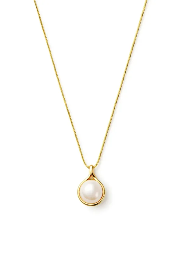 Gold_And_White_Stainless_Steel_Necklace_For_Women