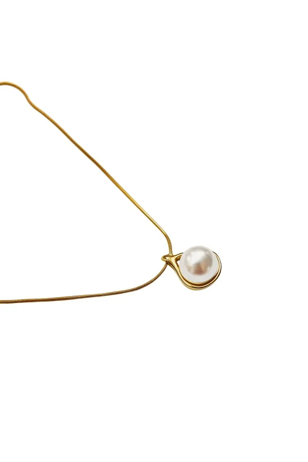 Gold_And_White_Stainless_Steel_Necklace_For_Women