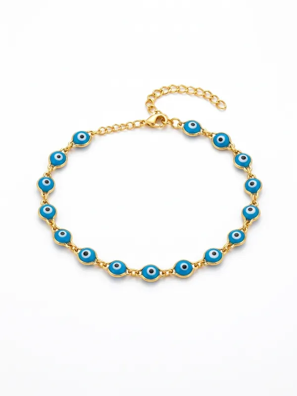 Gold_And_Blue_Copper_And_Crystal_Silver_Pvd_Plated_Bracelet_For_Women