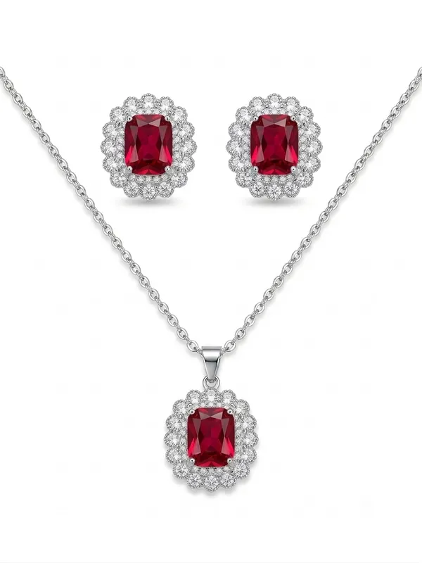 IRAZ_PVD_Plated_Crystal_Silver_PVD_Plated_Necklace_and_Earrings_Set
