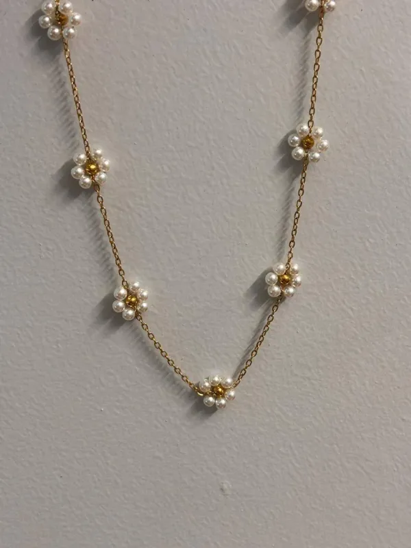 Gold_And_White_Stainless_Steel_Necklace_For_Women